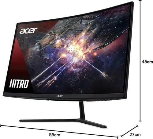 Acer Nitro EI322QURP 31.5'' QHD ZeroFrame Curved 1500R 165Hz 1 MS 2560 X 1440 HDR 400 VA LED 2xHDMI 2xDP Gaming Monitör