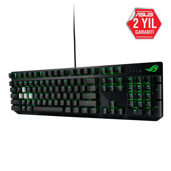 Asus XA02 ROG Strix Scope Cherry MX Red Mekanik Gaming TR Q Klavye Siyah