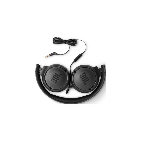 JBL T500 Mikrofonlu Kablolu Kulaküstü Siyah Kulaklık