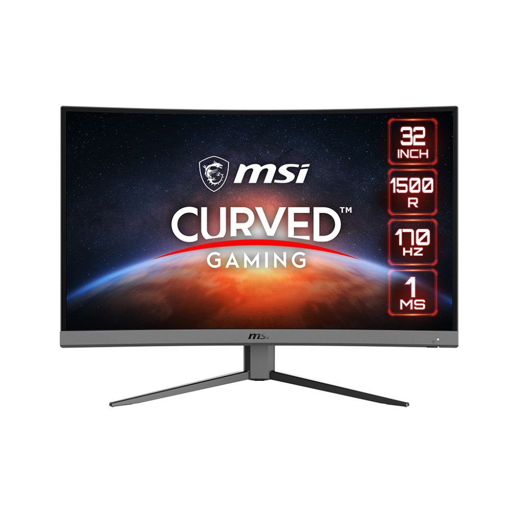 MSI 31.5'' G32C4 E2 1920x1080 (FHD) 16:9 CURVE 1500R VA 170HZ 1MS FREESYNC PREMIUM GAMING MONITOR