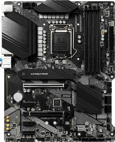 MSI Z490-A PRO SOKET 1200 DDR4 4800 (OC) PCI-E GEN 4 M.2 USB3.2 1X 2.5G LAN ATX ANAKART