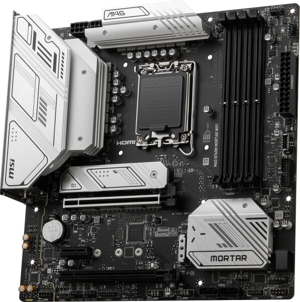 MSI Mag B760M Mortar Wi-Fi Intel LGA1700 DDR5 Micro ATX Anakart