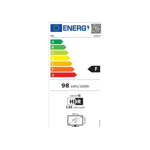 TCL 65P635 65'' 165 Ekran Dahili Uydu Alıcılı 4K Ultra HD Smart LED TV