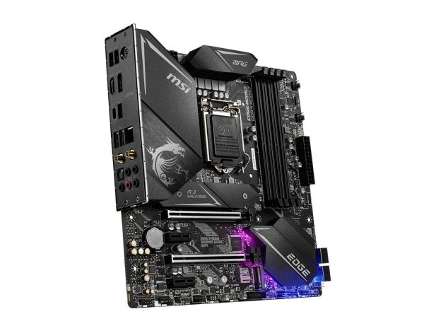 MSI MPG Z490M GAMING EDGE WIFI SOKET 1200 DDR4 4800 (OC) PCI-E Gen 4 M.2 RGB USB3.2 1x 2.5G LAN Wi-Fi 6 mATX