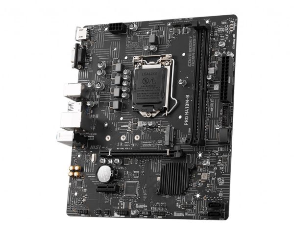 MSI PRO H410M-B SOKET 1200 DDR4 2933 M.2 VGA HDMI USB 3.2 MATX