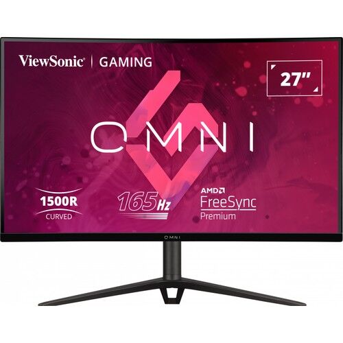 Vıewsonıc 27'' VX2718-2KPC-MHDJ Qhd 2560 x 1440 Freesync 1ms 165HZ 2xhdmı Dp Curved Monitör