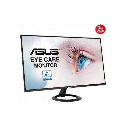 ASUS VZ27EHE 27'' IPS 1MS 75MHZ 1XVGA 1XHDMI FHD 1920X1080 DÜŞÜK MAVİ IŞIK FLICKER-FREE FRESYNC VESA SİYAH