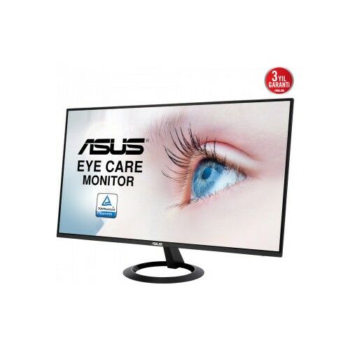 ASUS VZ27EHE 27'' IPS 1MS 75MHZ 1XVGA 1XHDMI FHD 1920X1080 DÜŞÜK MAVİ IŞIK FLICKER-FREE FRESYNC VESA SİYAH