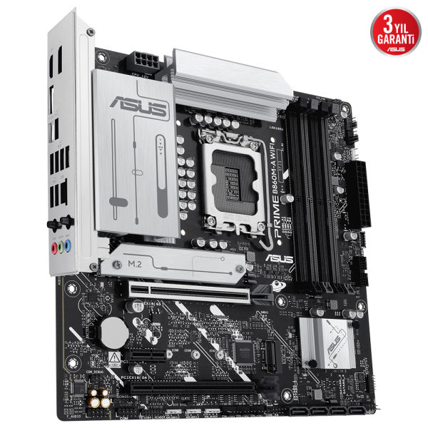 ASUS PRIME B860M-A WiFi Soket 1851 DDR5 8666MHz mATX Gaming (Oyuncu) Anakart
