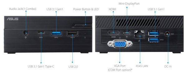 ASUS PN40-BC417ZV J4005-4G-64G-Win10PRO-(KM YOK)-3YIL-HDMI-mDP-VGA-WiFi-BT-VESA