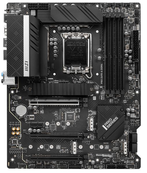 MSI PRO Z690-P DDR4 SOKET 1700 DDR4 5200 (OC) PCI-E,Gen 5,M.2 USB3.2 2.5G LAN ATX Anakart