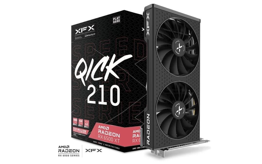 XFX Speedster QICK 210 RX6500XT 4GB GDDR6 64Bit (RX-65XT4DBDQ)