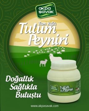 Akpa Şavak Tulum Peyniri (Brüt:1000 gr Net:945 gr)