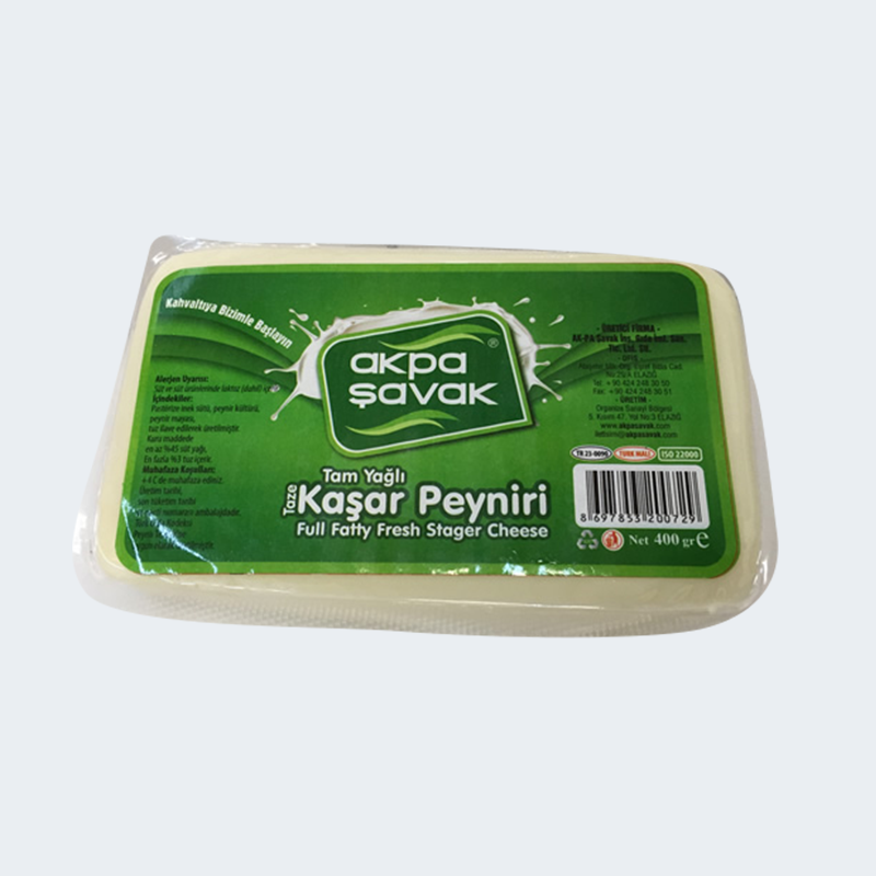Akpa Şavak Tam Yağlı Kaşar Peyniri (Net:400 gr)
