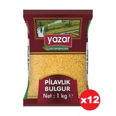 Yazar Pilavlık Bulgur 1 Kg x 12 Adet