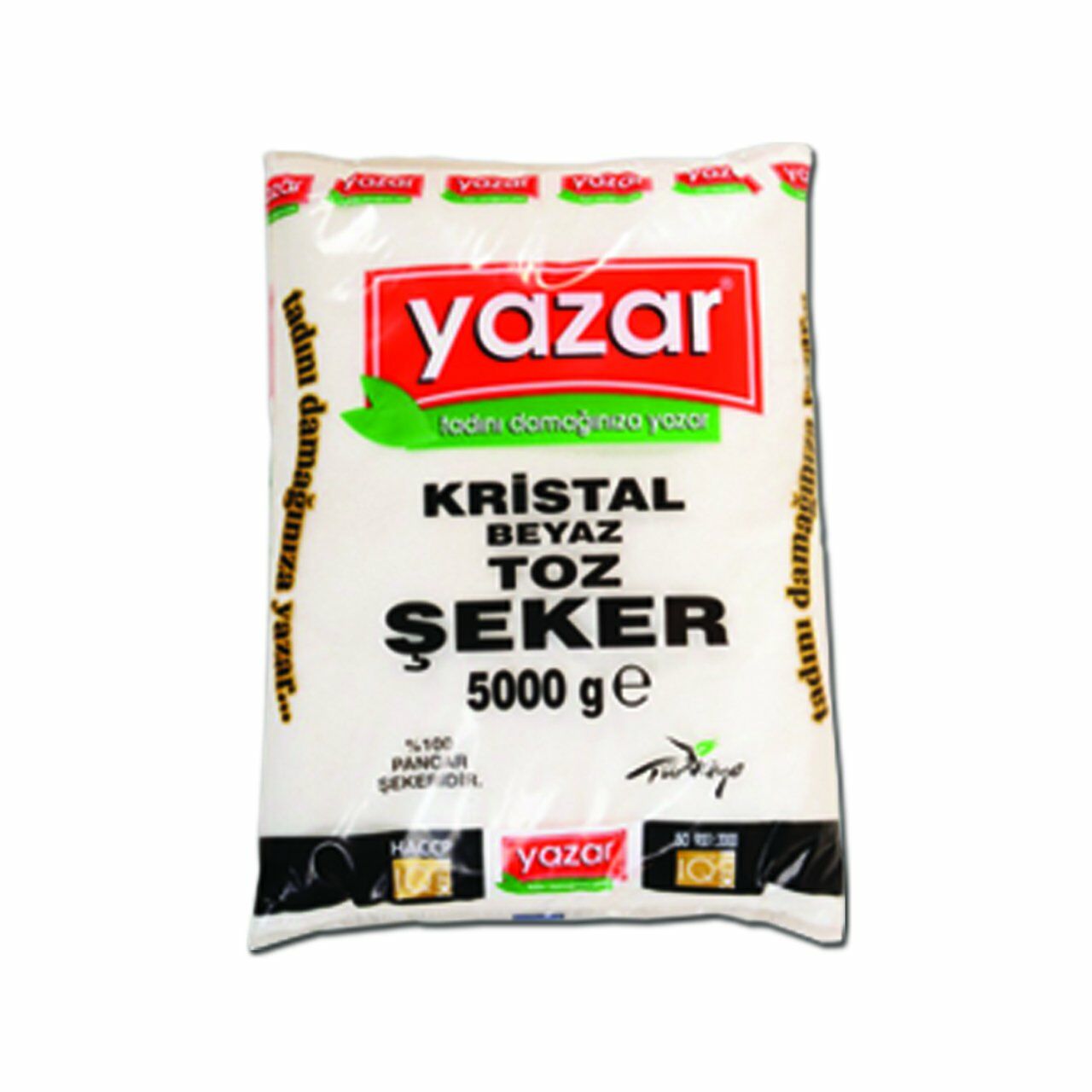 Yazar Kristal Toz Şeker 5 Kg x 3 Paket