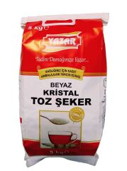 Yazar Kristal Toz Şeker (Kraft Ambalaj) 5 Kg + Tam Buğday Unu 5 Kg