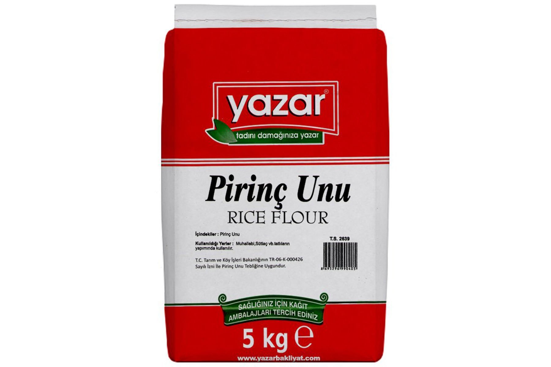 Yazar Pirinç Unu 5 Kg