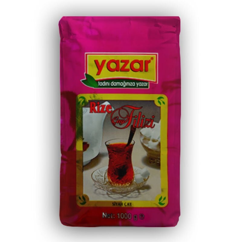 Yazar Rize Filizi Siyah Çay 1 Kg x 6 Paket + 500 Gr x 2 Paket Stick Toz Şeker Hediye