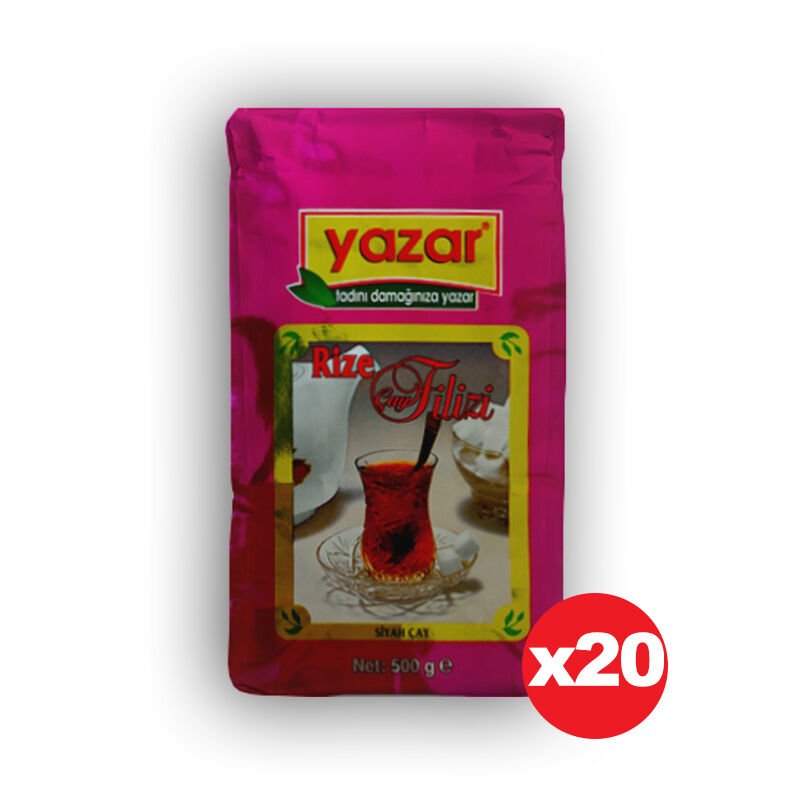 Yazar Rize Filizi Siyah Çay 500 Gr x 20 Paket