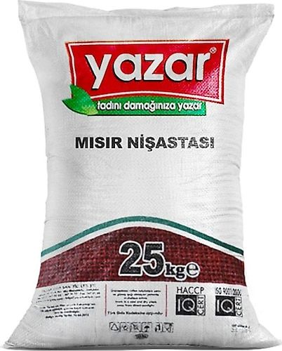 Yazar Mısır Nişastası (Glutensiz) 25 Kg