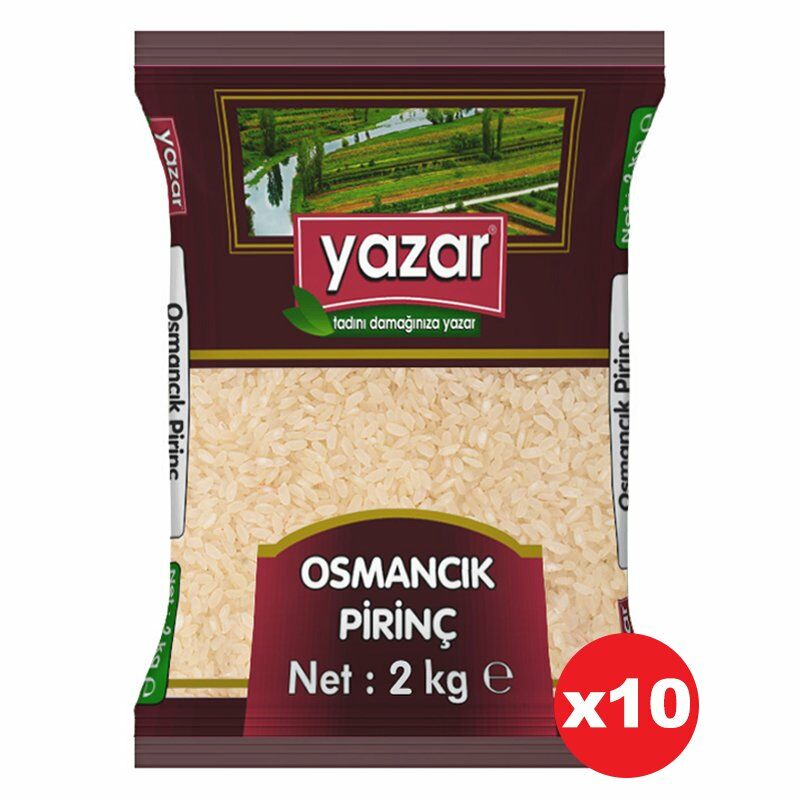 Yazar Osmancık Pirinç 2 Kg x 10 Paket