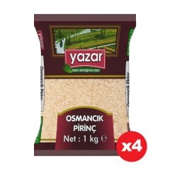 Yazar Osmancık Pirinç 1 Kg x 4 Paket