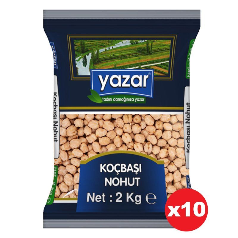 Yazar Koçbaşı Nohut 2 Kg. x 10 Paket