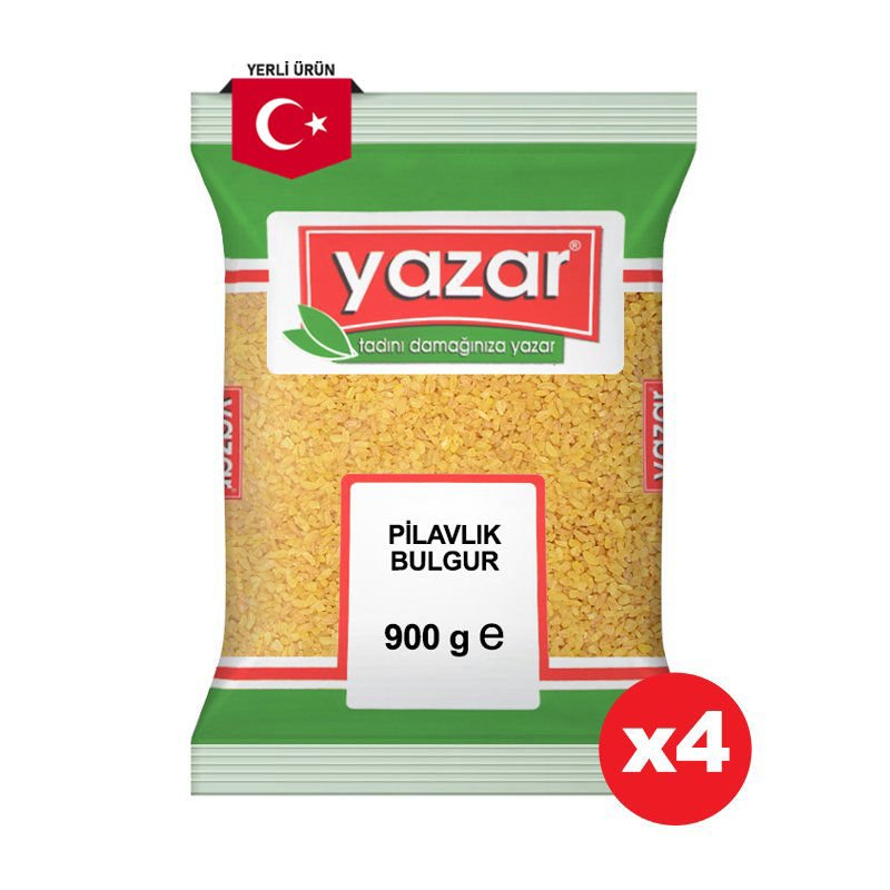 Yazar Pilavlık Bulgur 900 Gr. x 4 Adet