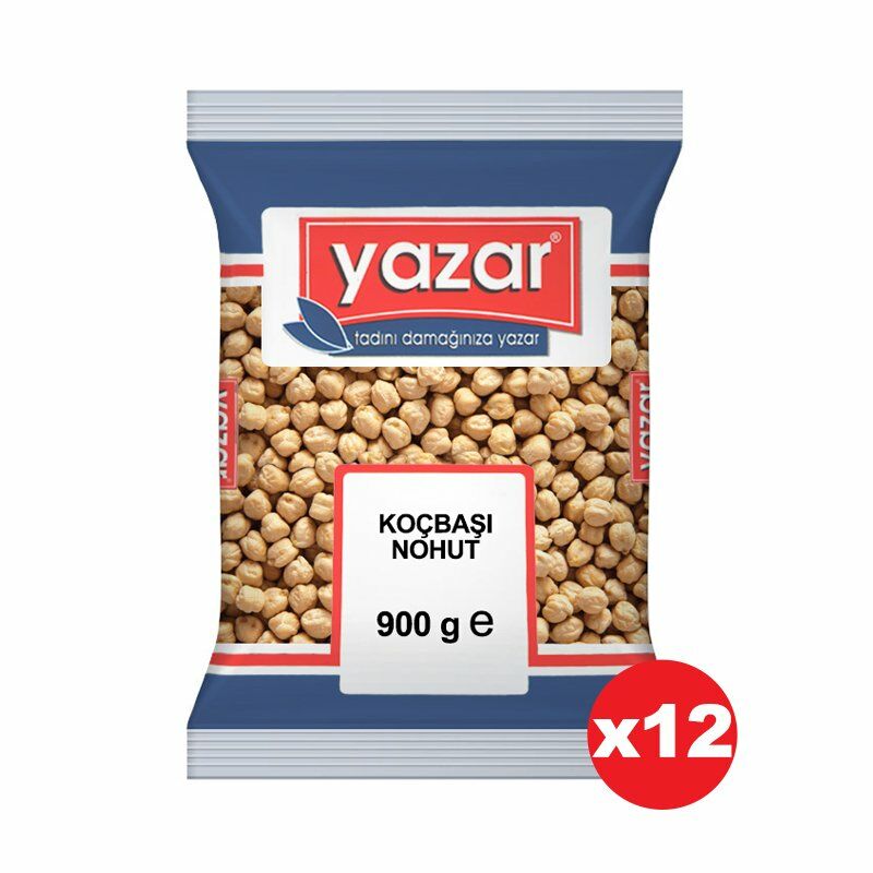 Yazar Koçbaşı Nohut 900 Gr. x 12 Adet