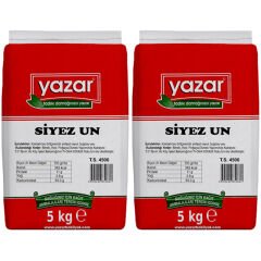 Yazar Taş Değirmende Öğütülmüş Siyez Unu 5 Kg x 2 Paket