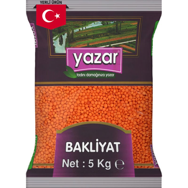 Yazar Kırmızı Mercimek 5 Kg