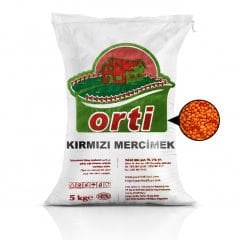 Orti Kırmızı Mercimek 5 Kg.