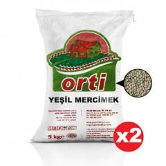 Orti Yeşil Mercimek 5 Kg. x 2 Adet