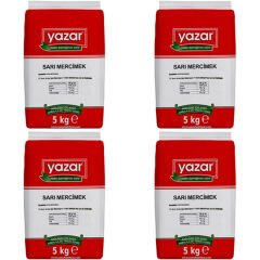 Yazar Sarı Mercimek 5 Kg x 4 Paket