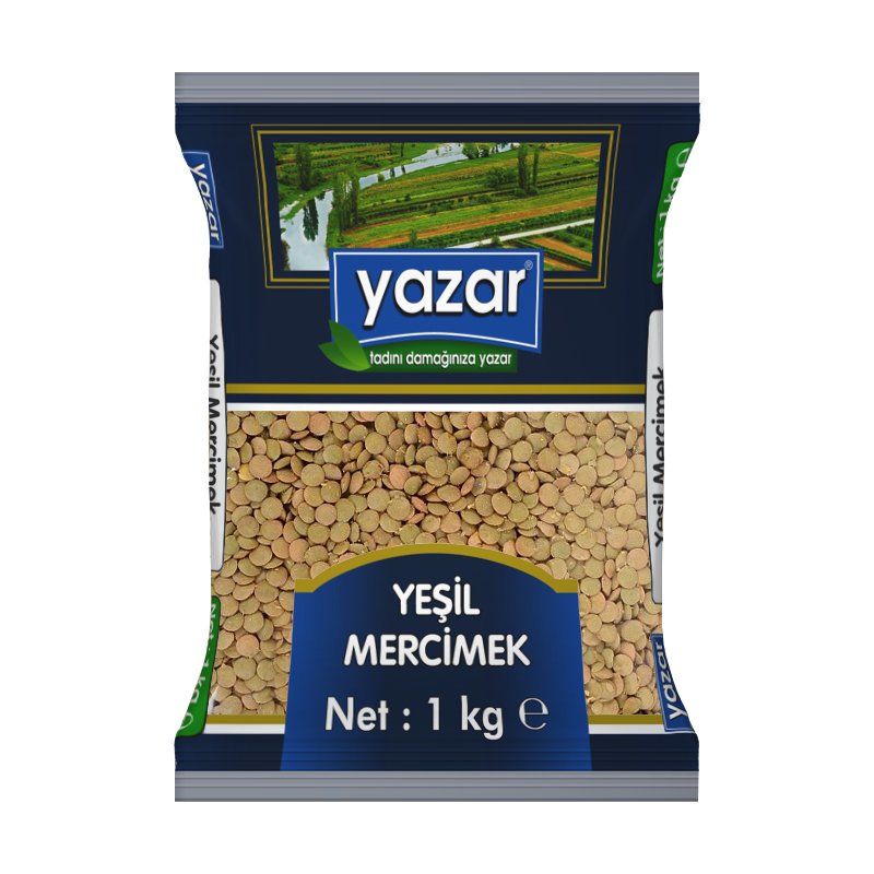 Yazar Yeşil Mercimek 1 Kg