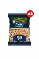 Yazar BEYAZ 12 Ml Nohut 1 kg x 2 Paket