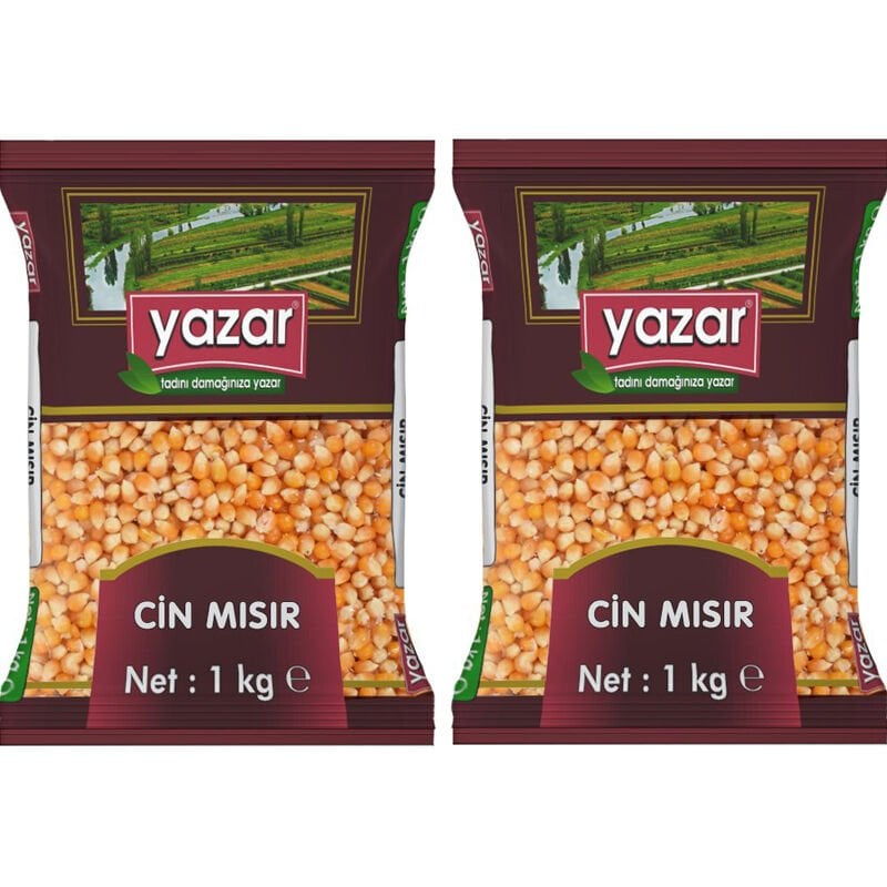 Yazar Patlatmalık Cin Mısır 1 Kg x 2 Paket