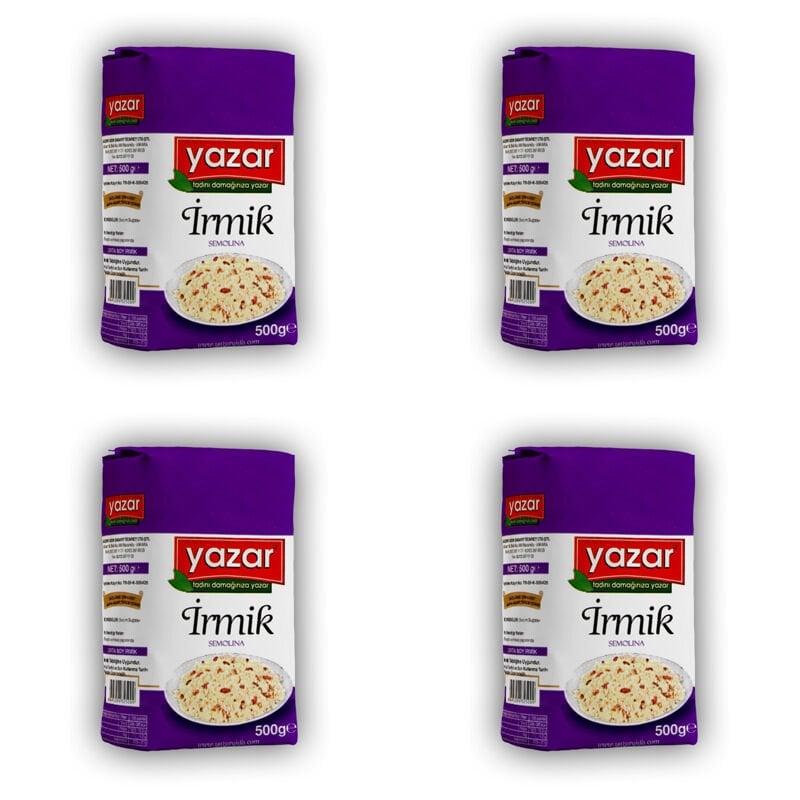 Yazar İrmik 500 Gr x 4 Paket