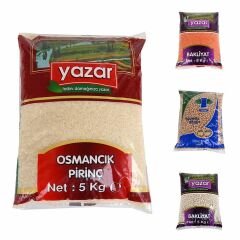 Yazar Kuru Gıda Seti 5KG Osmancık+5KG Kırmızı Mercimek+5KG Nohut+5KG Fasulye=20kg