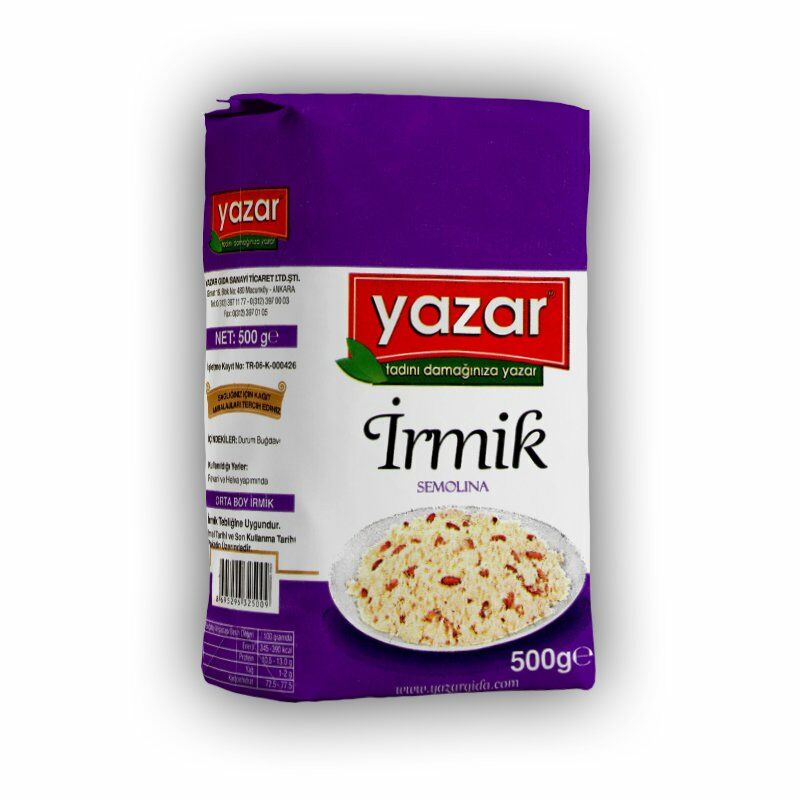 Yazar 500Gr İrmik+500Gr Pudra Şekerı