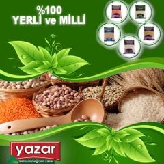 Yazar Kuru Gıda Seti Gönen Baldo Pirinç 5 Kg  Kuru Fasulye 5 Kg  Koçbaşı Nohut 5 Kg=15KG