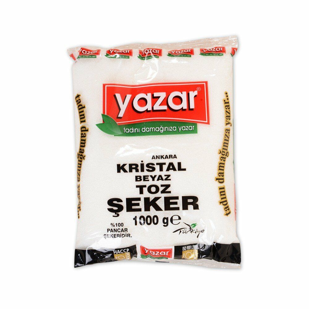 Yazar Kristal Toz Şeker 900 Gr