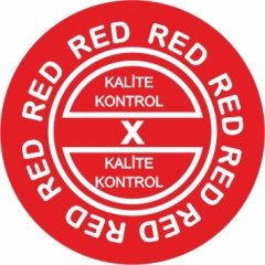 Kalite Kontrol Red Etiketi 1 Paket 1000 Adet