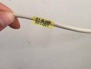 17S Kablo Etiketi (2,5x3,5cm) 1 Paket 2100 Kablo Etiketler Lazer Yazıya Uygundur Açık Renk Kablolar için uygundur