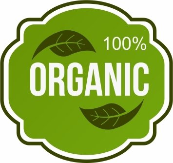 %100 Organic Etiketi 1 Paket 1000 Adet