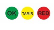 Ok - Red - Tamir Etiket Seti 3 Paket 3000 Adet