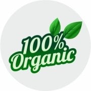 %100 Organic Etiketi 1 Paket 500 Adet