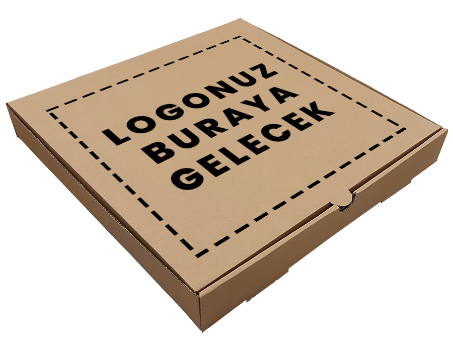 Pizza & Balık Kutusu 33X33X4.5 (cm) Esmer