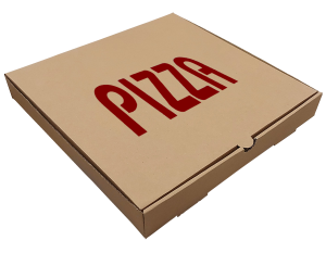 Pizza & Balık Kutusu 33X33X4.5 (cm) Esmer